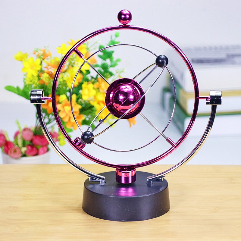 Newton Pendulum Ball Balance Ball Rotating Perpetual Motion Physical Science Pendulum Toy Physics Tumbler Craft Home Decortion