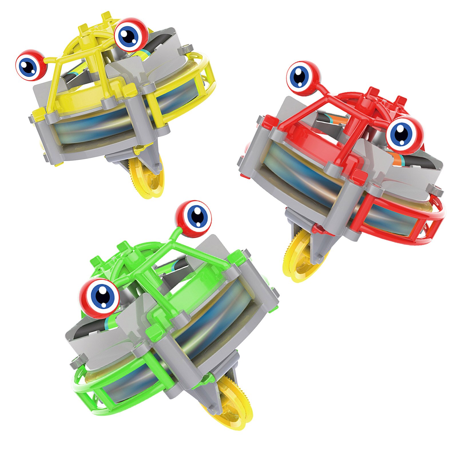Robot Fidgets Toy Tumbler Anti Gravity Unicycle Luminous Gyro Double-variable Self-balancing Fidgets Toy Car Early Education Toy 