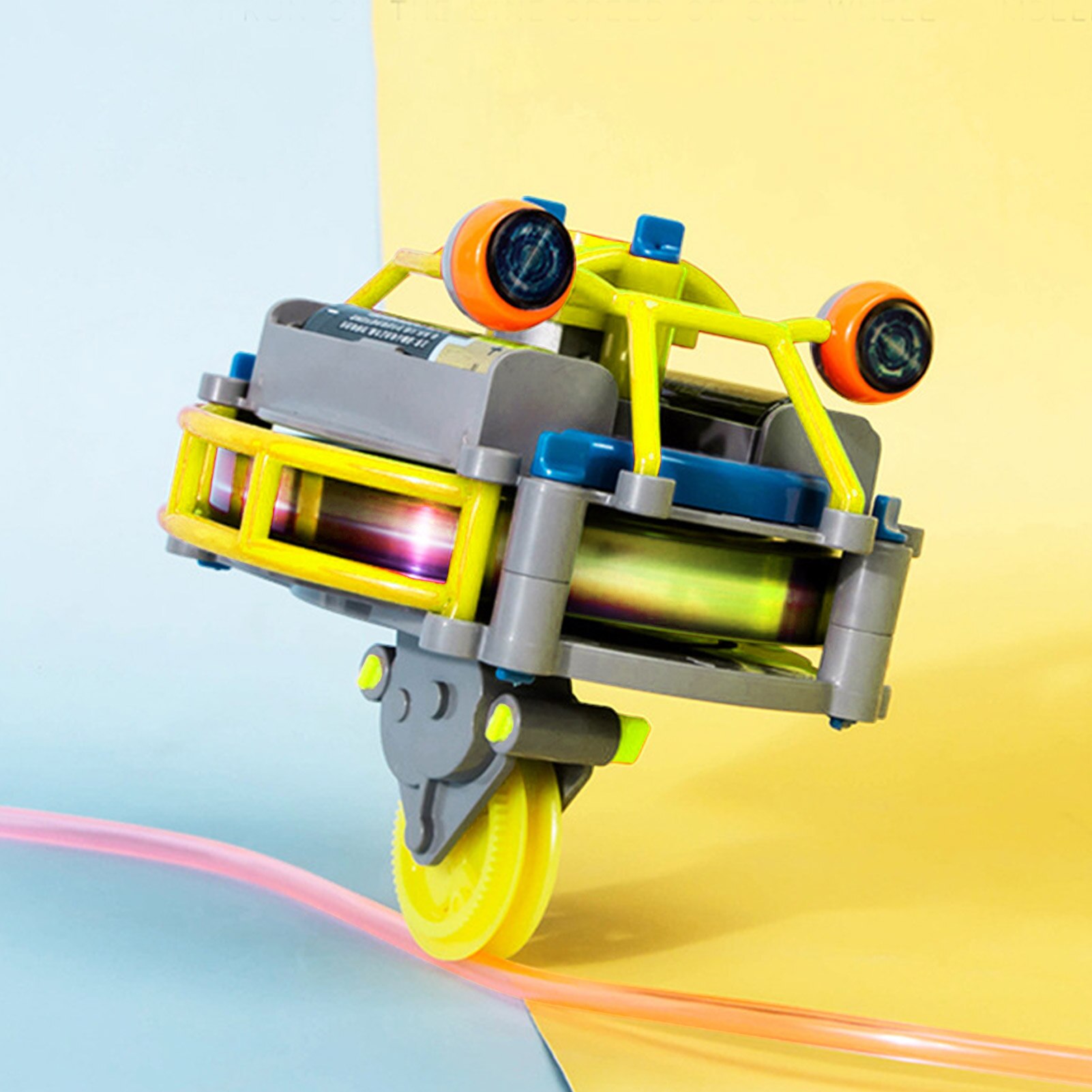 Robot Fidgets Toy Tumbler Anti Gravity Unicycle Luminous Gyro Double-variable Self-balancing Fidgets Toy Car Early Education Toy
