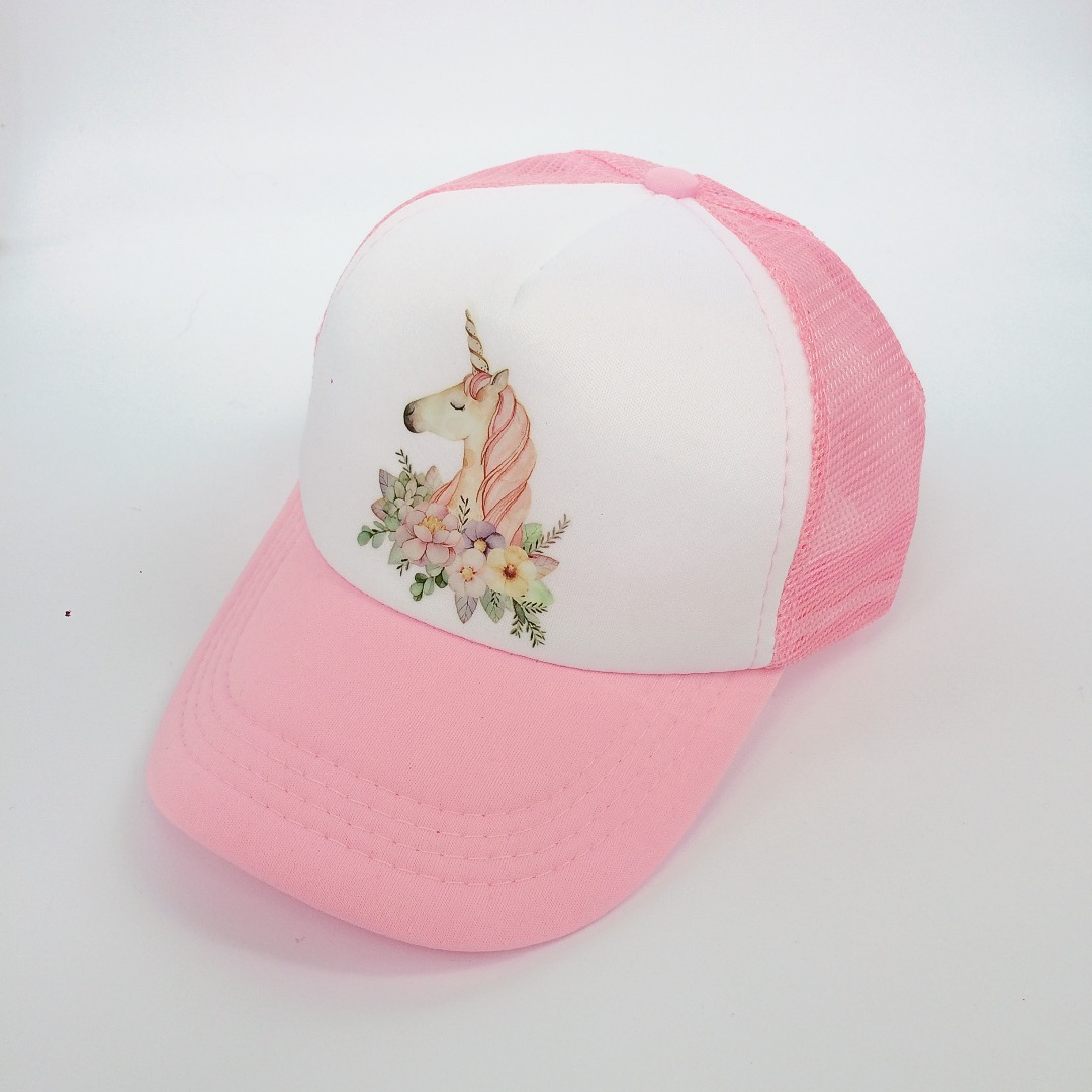 baby girl unicorn hat cap accessories for 2-8 year girls unicorn rainbow baseball cap casquette summer sun truck hat for kids