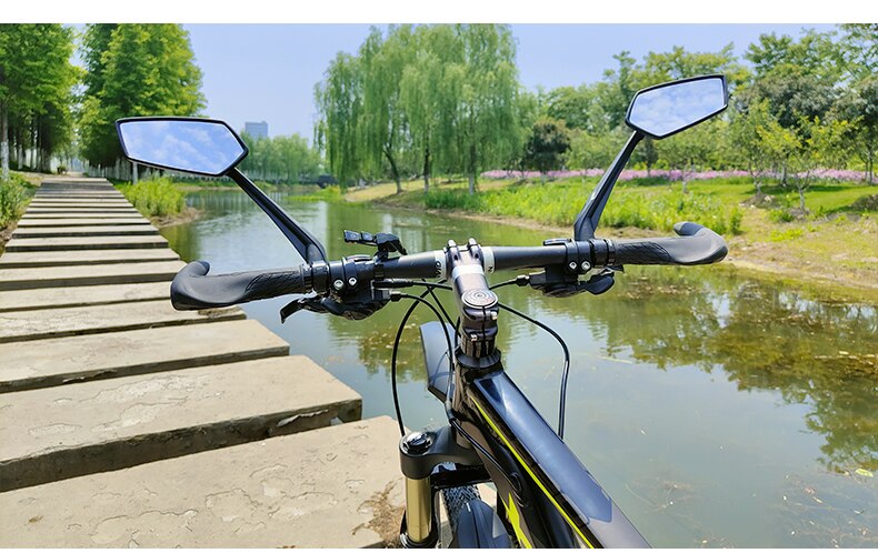 EasyDo Bicycle Handlebar Rear View Mirror Bike Cycling Wide Range Back Sight Reflector Adjustable Left Scooter E Bike Mirror