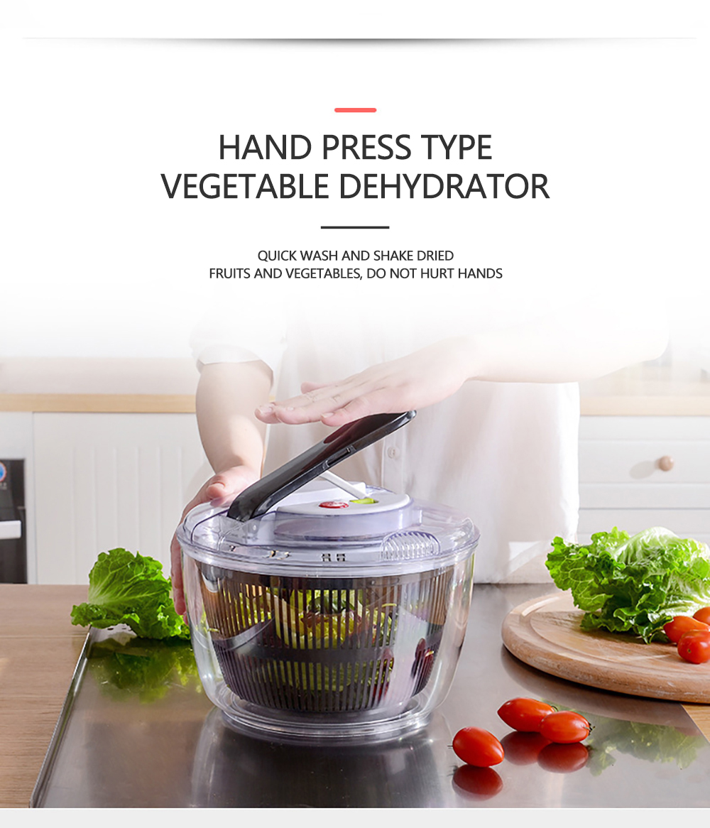 Vegetables Salad Spinner Lettuce Leaf Vegetable Dehydrator Multifunctional Vegetable Washer Salad Vegetable Dryer Mixer
