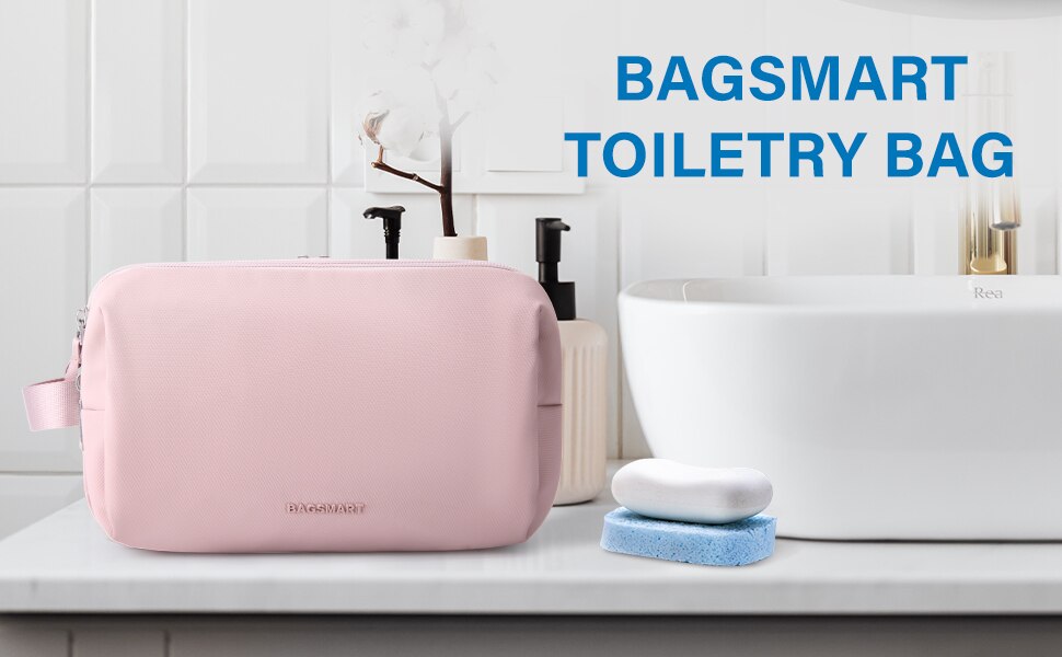 BAGSMART Toiletry Bag for Men Multifunction Women's Cosmetic Bag Waterproof Makeup Storage Pouch Travel Organizer Essentials