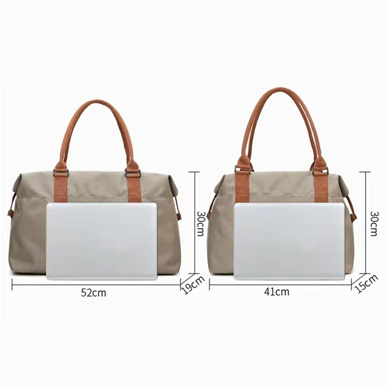 Fashion Large Travel Bag Women Cabin Tote Bags Handbag Oxford Cloth Canvas Waterproof Shoulder Bag Women Weekend Overnight Bag 