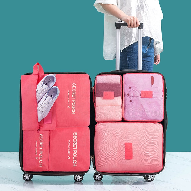 Travel Storage Organizer Bags Portable Travel Suitcase Organizer Bags For Women Clothes Shoes Makeup Bag Luggage Organizer 