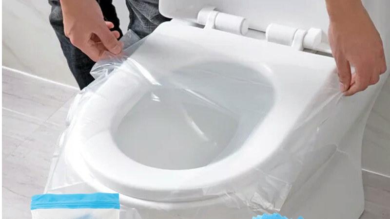 Toilet Seat Cover Mat Portable100% Waterproof Safety 