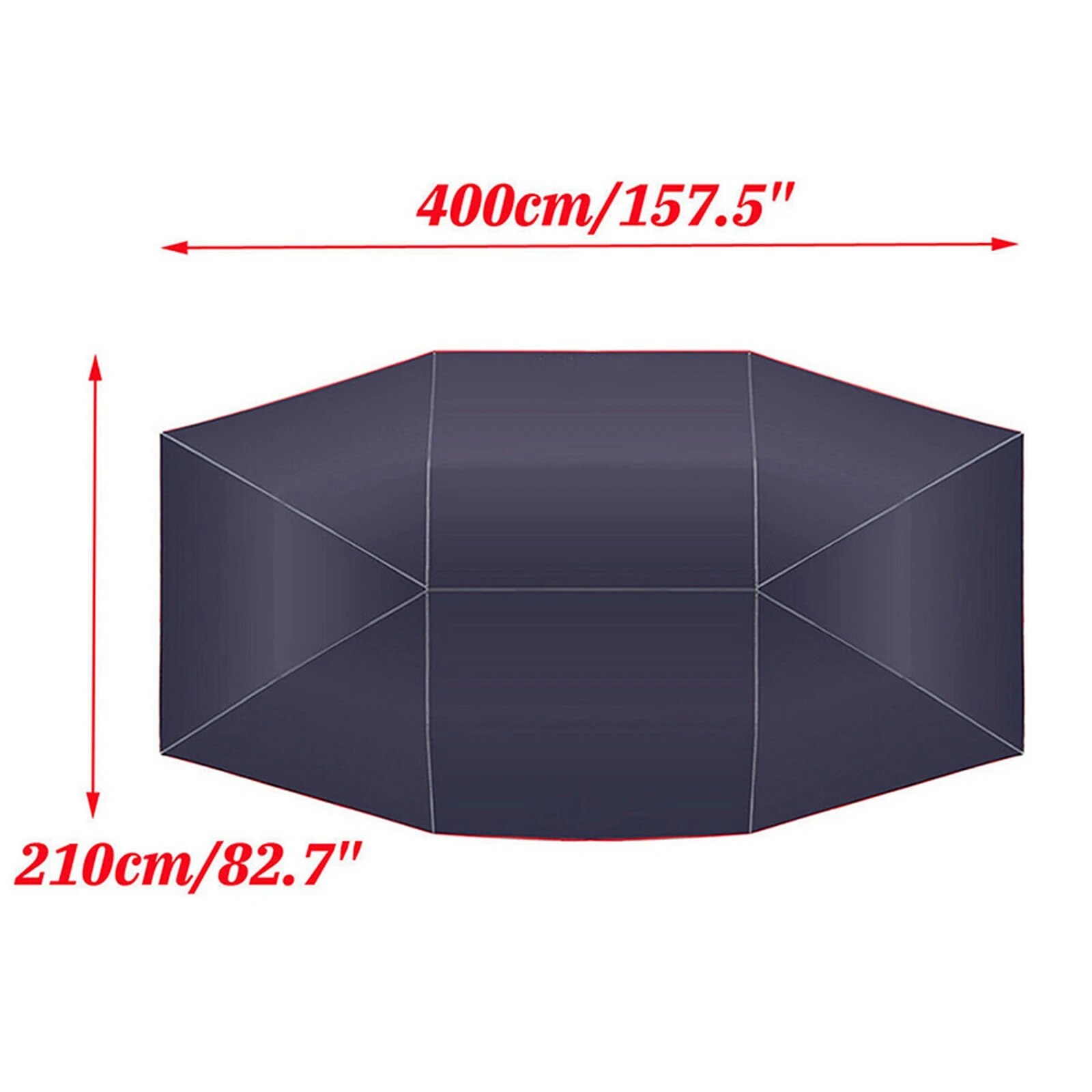 Car Summer Sunshade Umbrella Portable Anti-UV Protection Roof Cover Summer Sunscreen Shed 400*210cm
