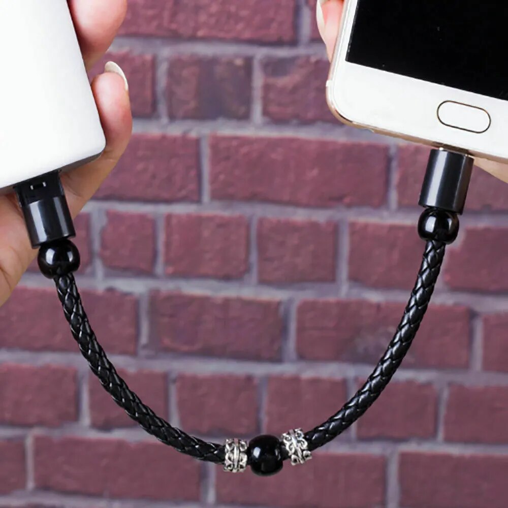 USB Cable Bracelet Wristband Band Charging Data Charging Cord USBC Cable For iphone Type-C micro USB Fast Charging Cable