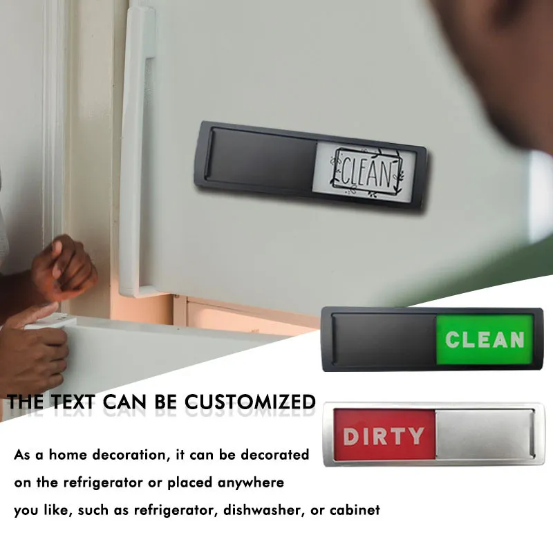 Dishwasher Magnet Clean Dirty Sign Non-Scratching Strong Magnet 2 Double-sided Dirty Clean Dishwasher Magnet Cover 