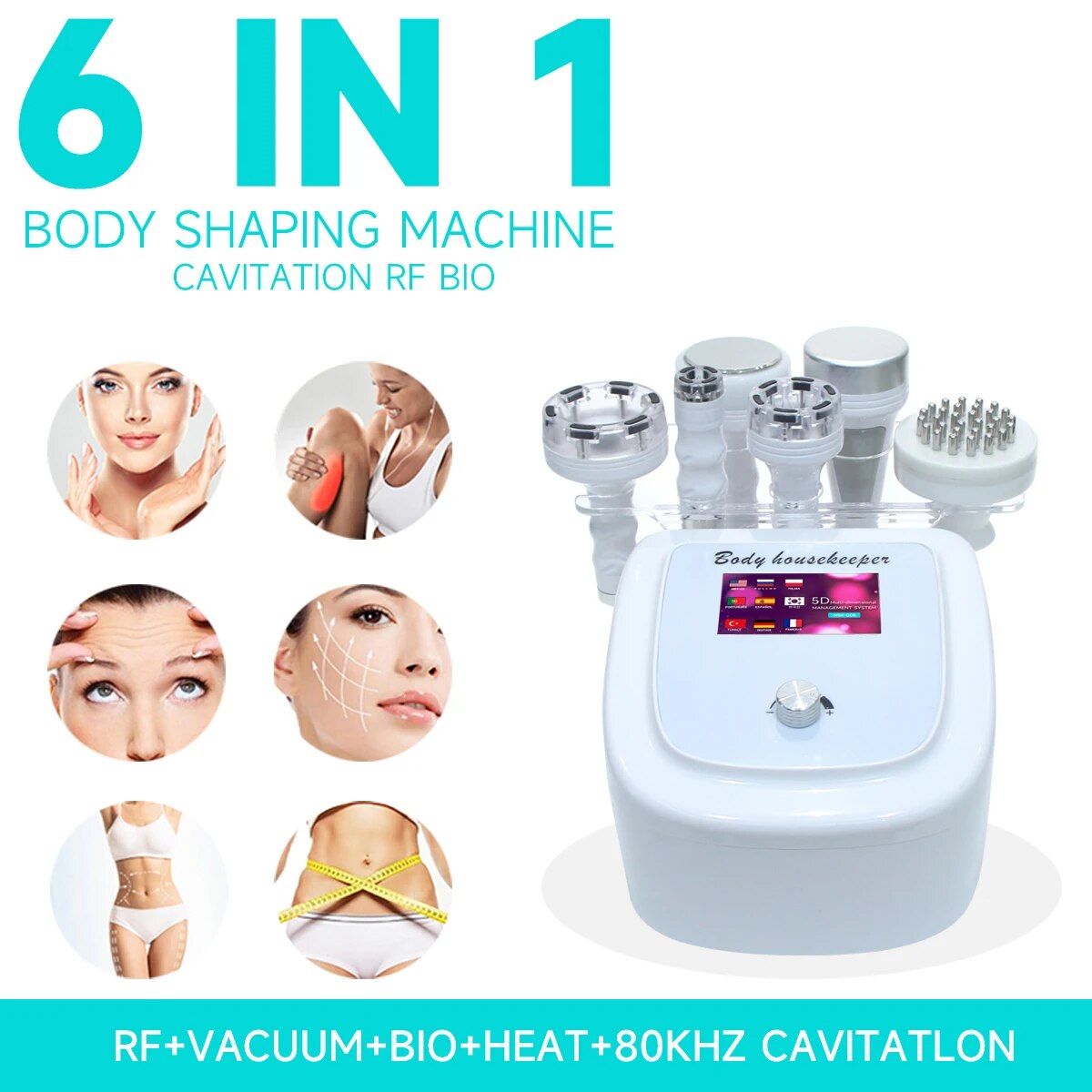 6 in 1 Vacuum Face Body Massager 