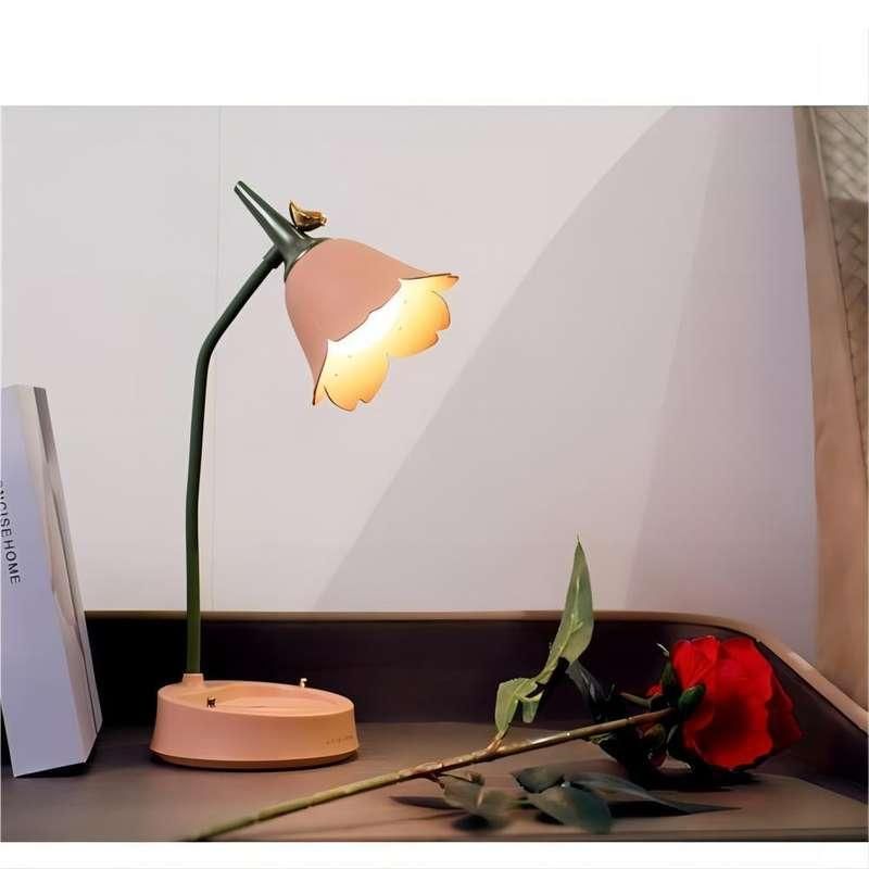 Adjustable LED Desk Lamp with 3-Color Touch Dimming - Decorative and Functional Night Light for Reading, Writing, and Home Decor 