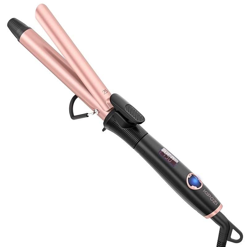 Adjustable Temperature Ceramic Hair Curler Color: Pink Plug : US 