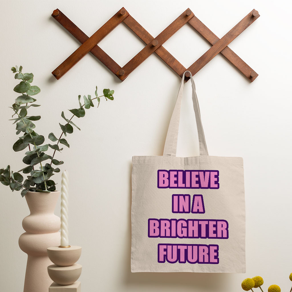 Believe Small Tote Bag - Cool Shopping Bag - Graphic Tote Bag 