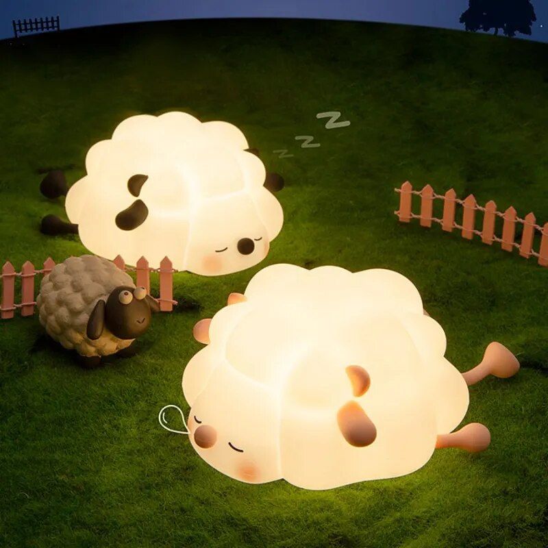 Charming LED Sheep & Friends Night Light 