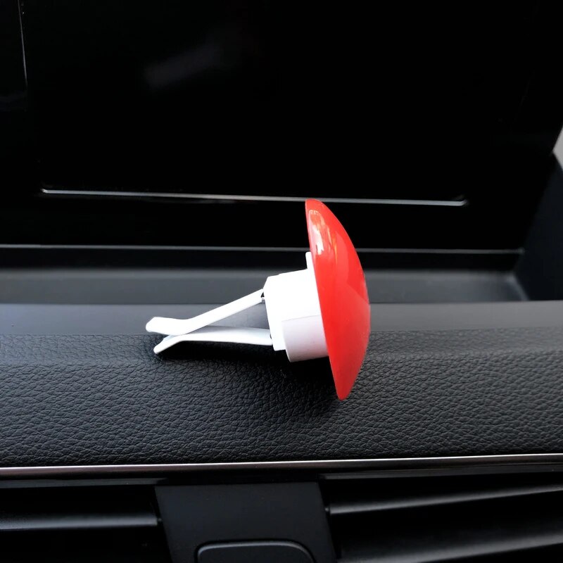 Charming Red Heart Car Air Freshener Clip 