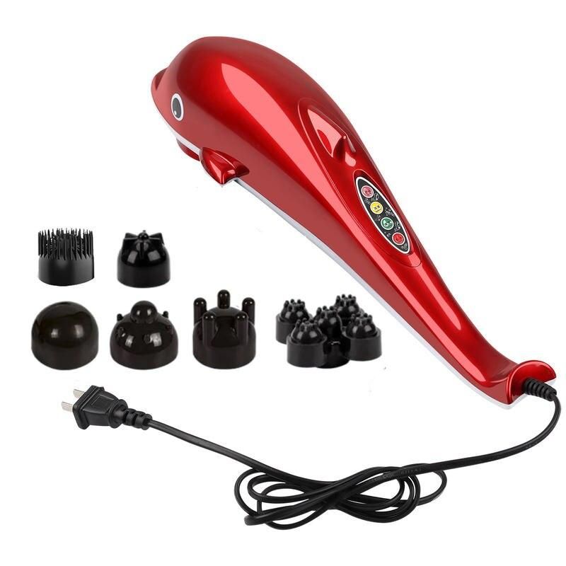 Electric Dolphin-Shaped Back and Body Massager with Infrared Vibration 