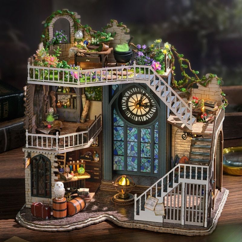 Enchanting Cathedral Miniature Dollhouse Kit 