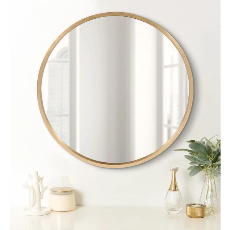Gold Round Wall Mirror 21.6