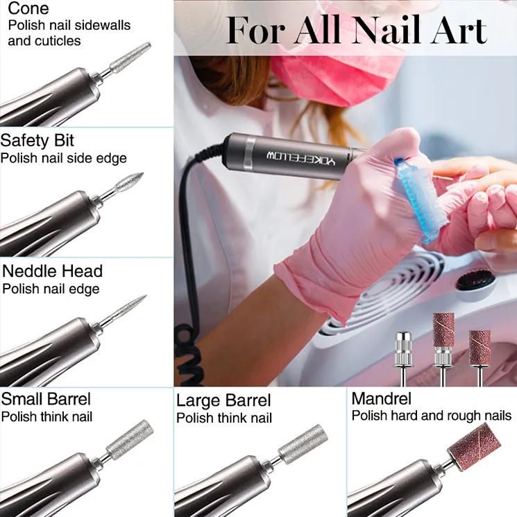 High-Speed Professional Nail Drill Machine with LED Display 