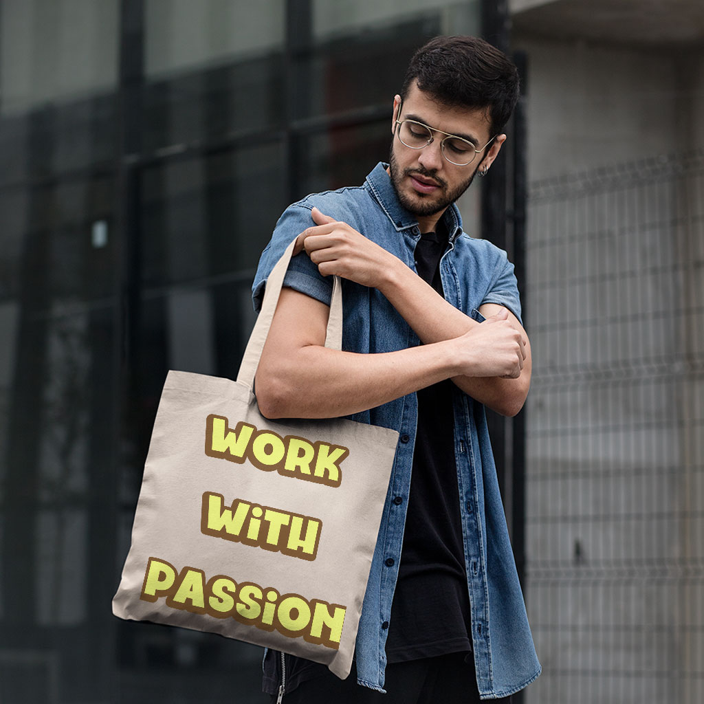 Motivational Small Tote Bag - Saying Shopping Bag - Cute Tote Bag 