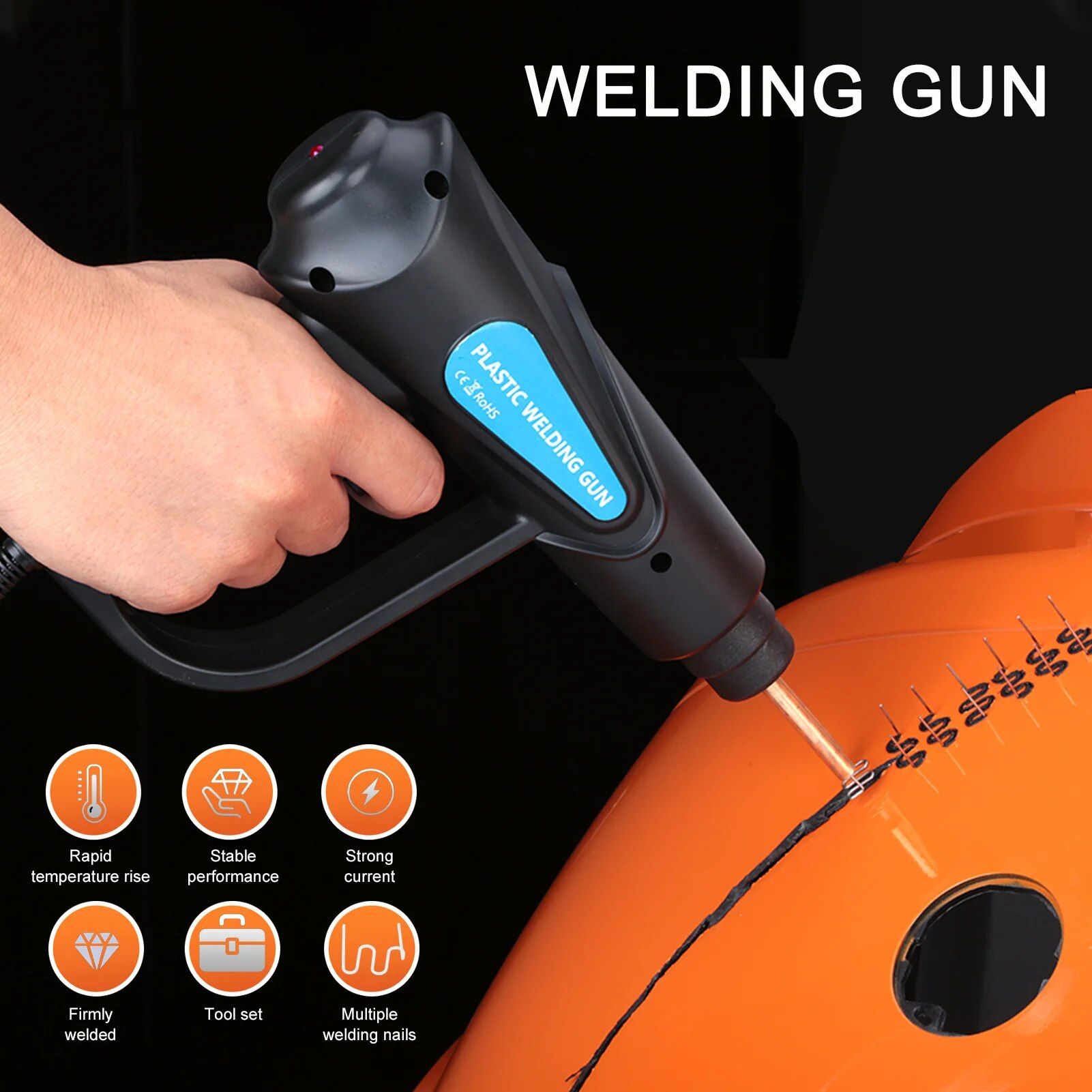 Multi-Functional 70W Plastic Welding Kit for Automotive Repairs 