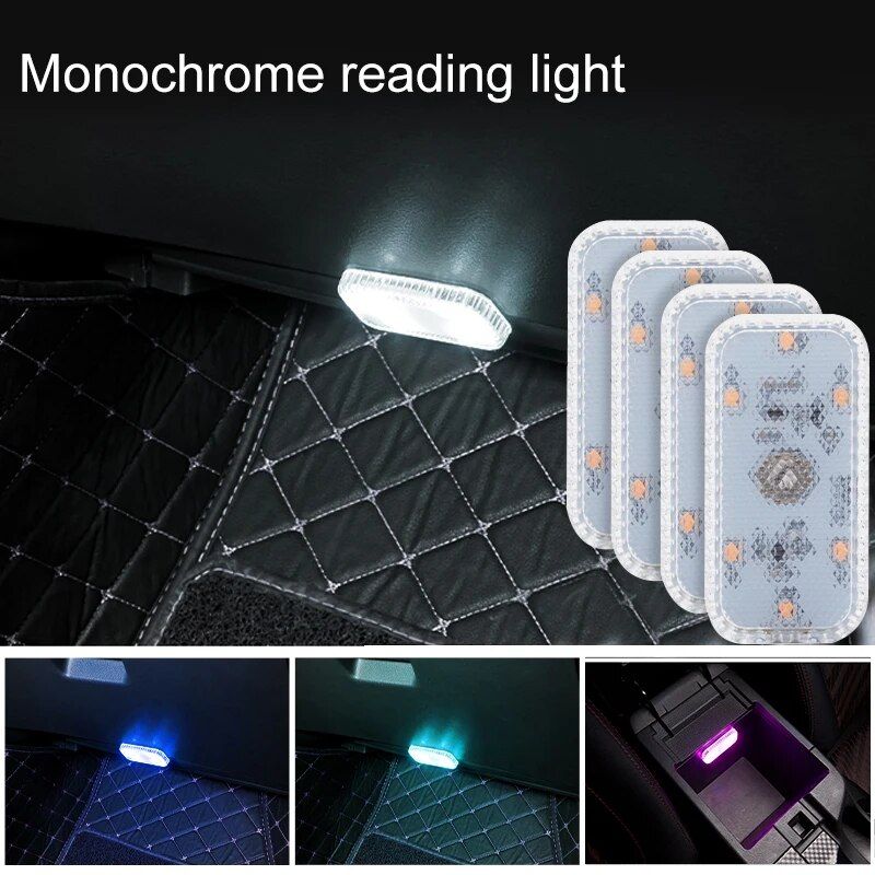 USB Rechargeable LED Touch Light for Car Interiors 