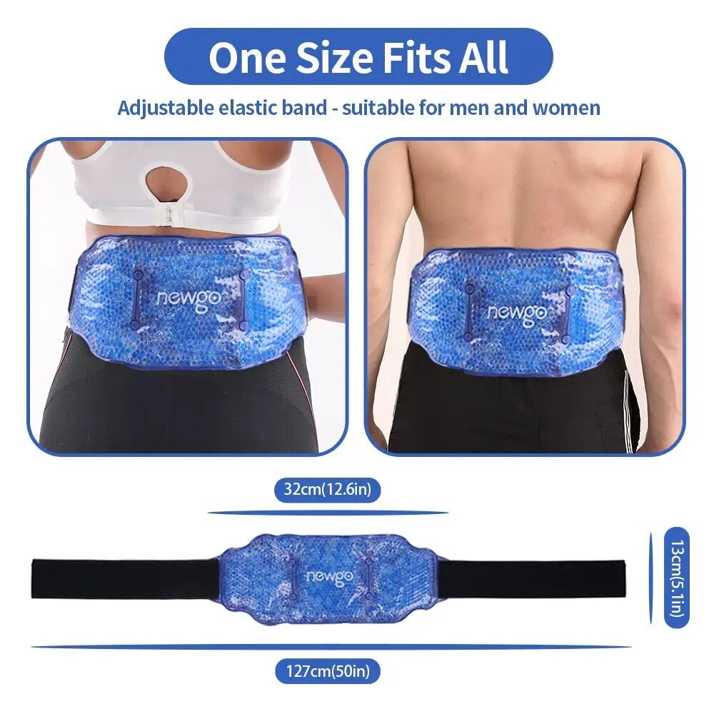 Versatile Gel Cold & Hot Therapy Pack for Back, Waist, Knee Pain Relief 