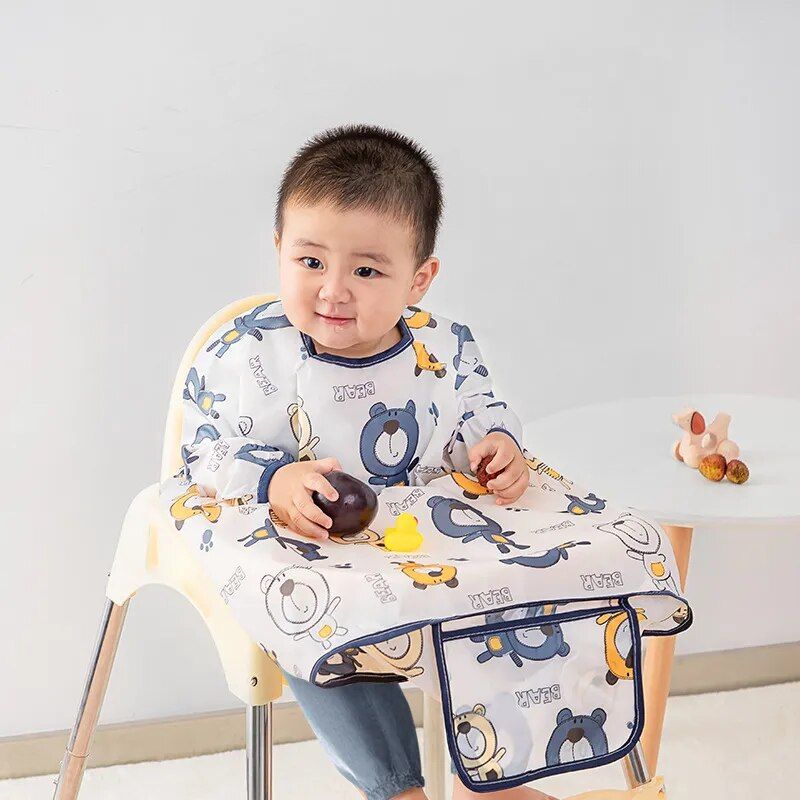 Waterproof Feeding Bib with Table Cover for Infants (6-36 Months) 