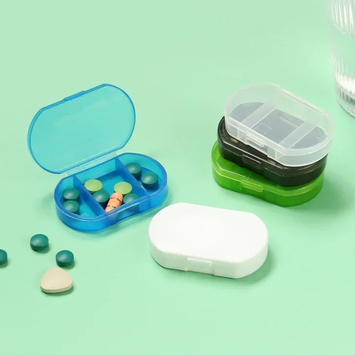 1Pcs Pill Case Plastic 7 Days Tablet Candy Box Portable Storage Tablet Holder Travel Organizer Pill Dispenser Container 