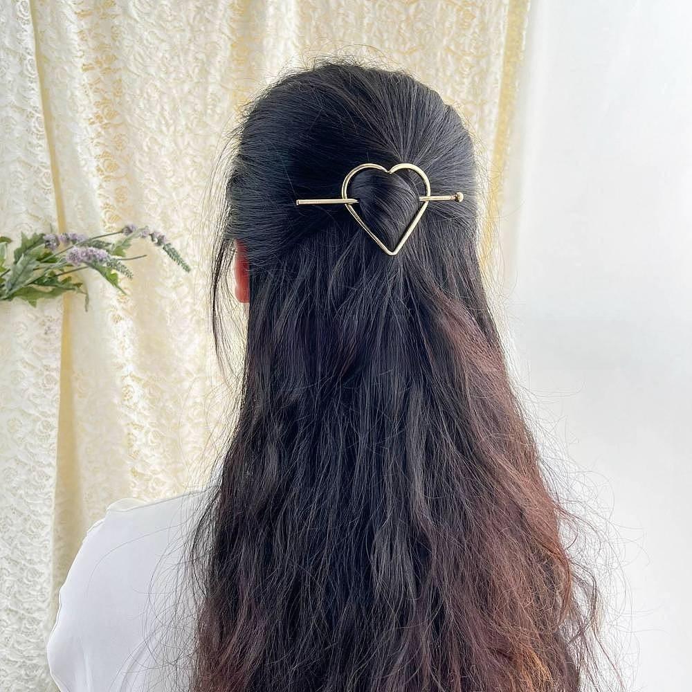 Chic Korean Heart Hairpin 
