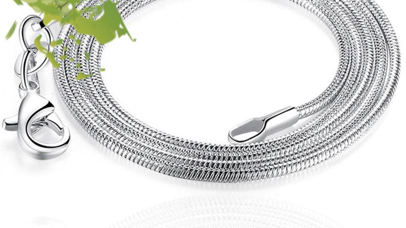 Fashion Silver Snake Chain Necklace 