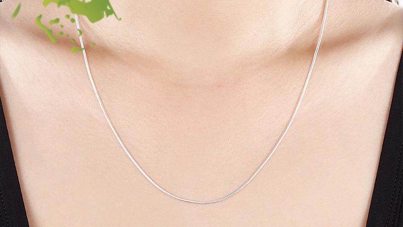 Fashion Silver Snake Chain Necklace 