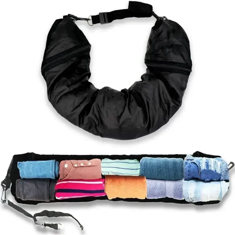 Stuffable Clothing Travel Neck Pillowcase Neck Pillow Portable Travel Neck Pillow For Train With Refillable Support Stuffable 