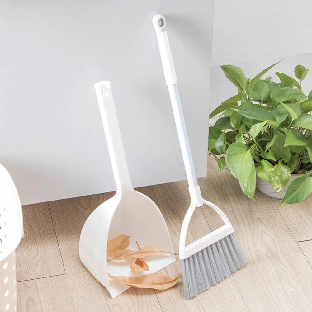 Kid-Friendly Mini Broom and Dustpan Set for Fun & Learning Home Cleaning 